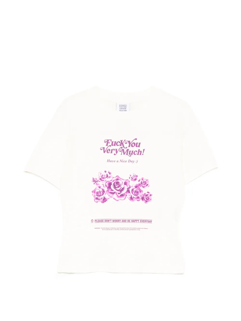 VETEMENTS printed T-shirt - Toni neutri
