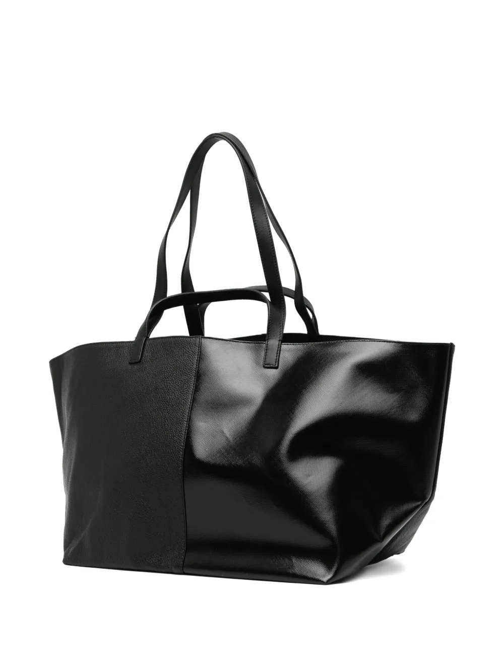 Cahu Shopper met logoprint Zwart