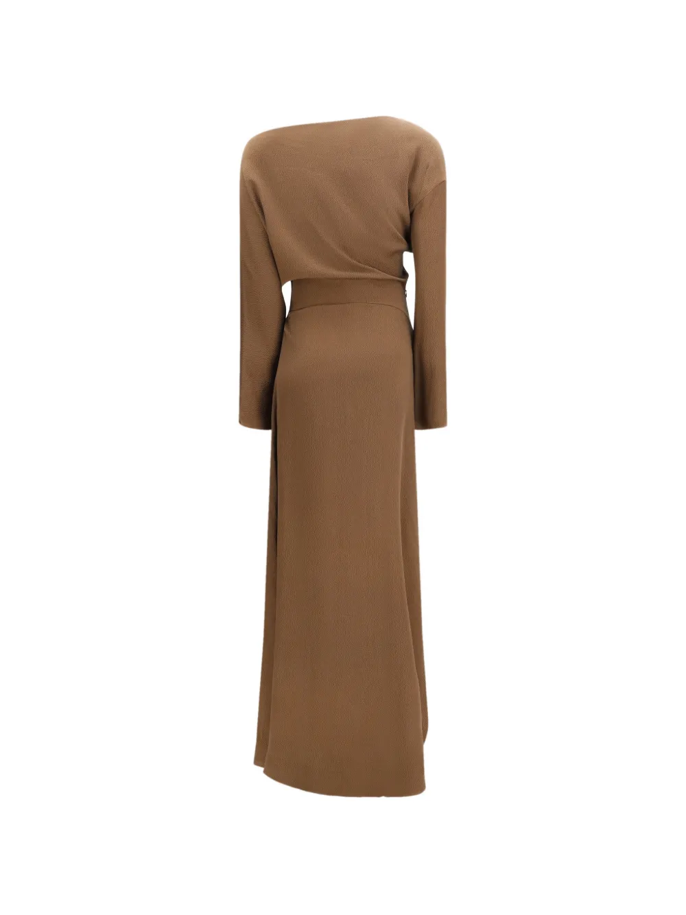  Petar Petrov Asymmetric Maxi Dress - Brown 