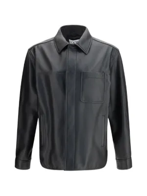 LOEWE レザージャケット | ブラック | FARFETCH JP