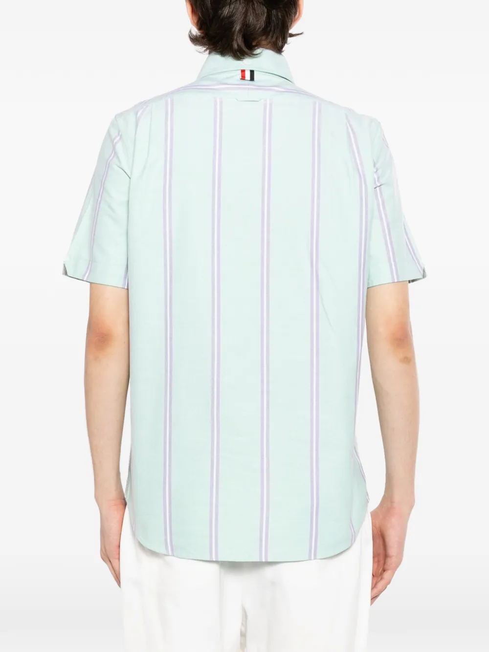 Thom Browne Gestreept overhemd Groen