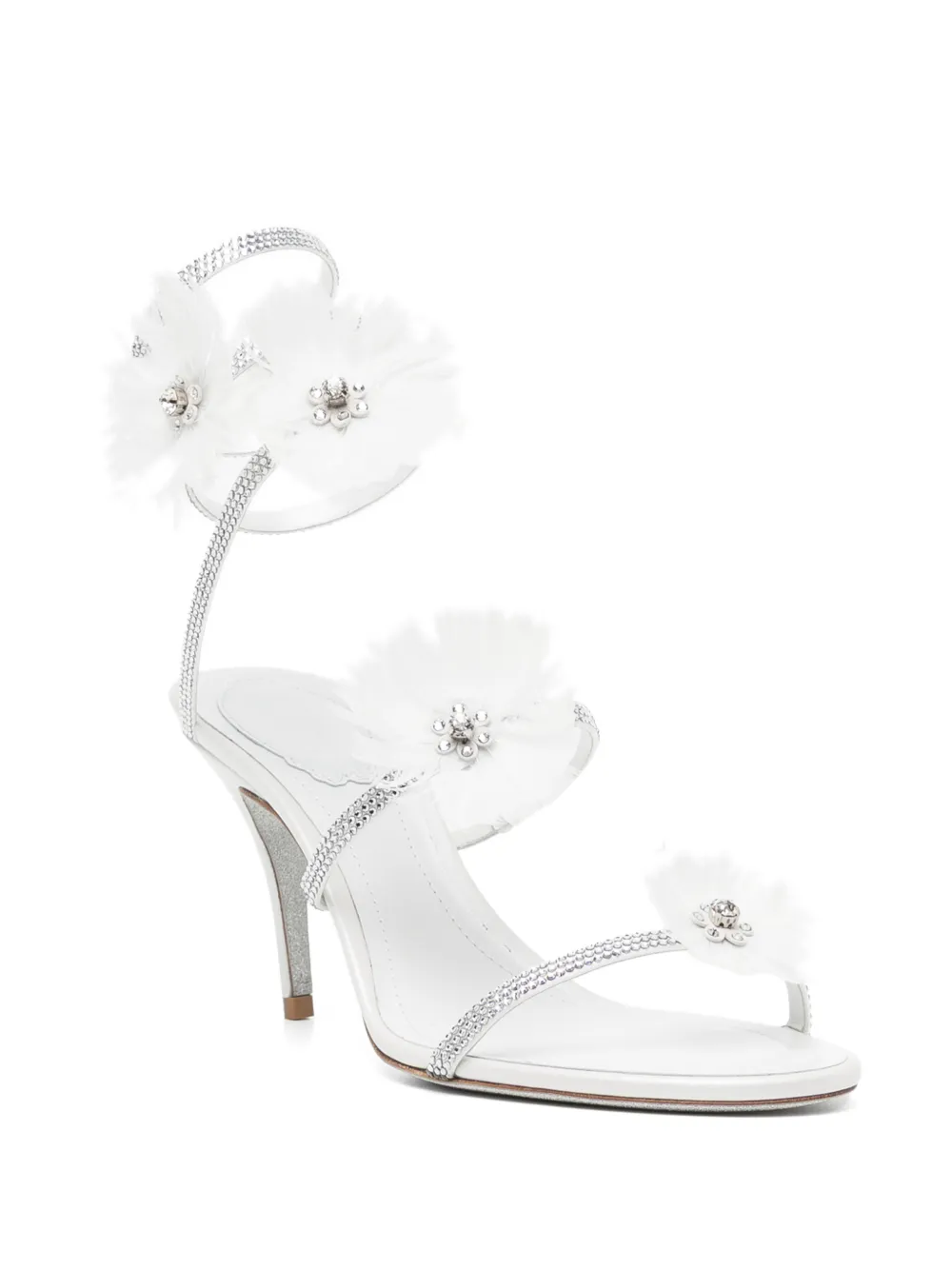 René Caovilla 80mm Jolene sandals Beige