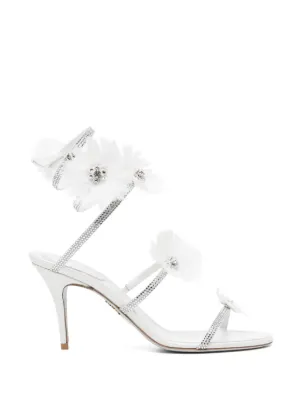René Caovilla ビジュー サンダル | グレー | FARFETCH JP