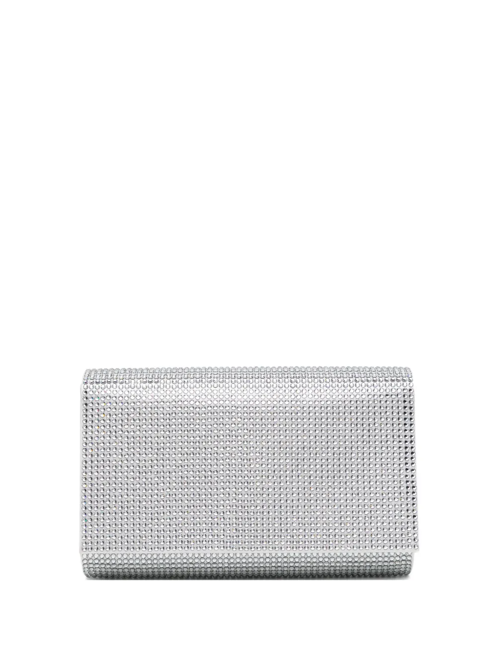 René Caovilla all-over crystals clutch bag - Argento