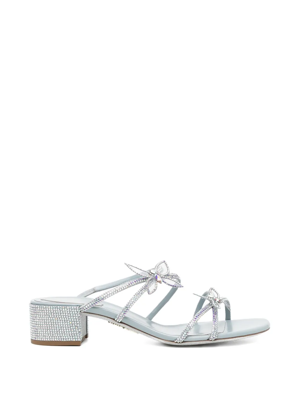 René Caovilla 40mm crystal-embellished sandals - Blu