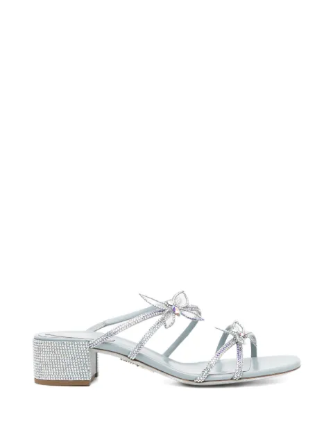 René Caovilla sandalias con detalles de cristal y tacón de 40mm