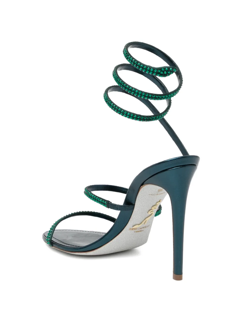 René Caovilla 105mm Cleo sandals Groen