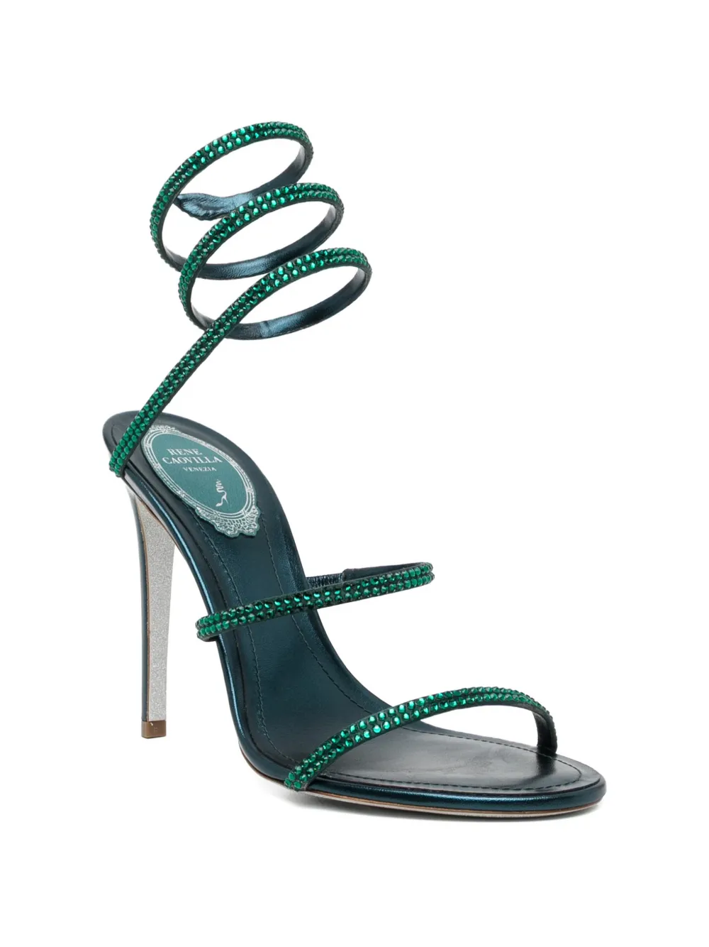 René Caovilla 105mm Cleo sandals Groen