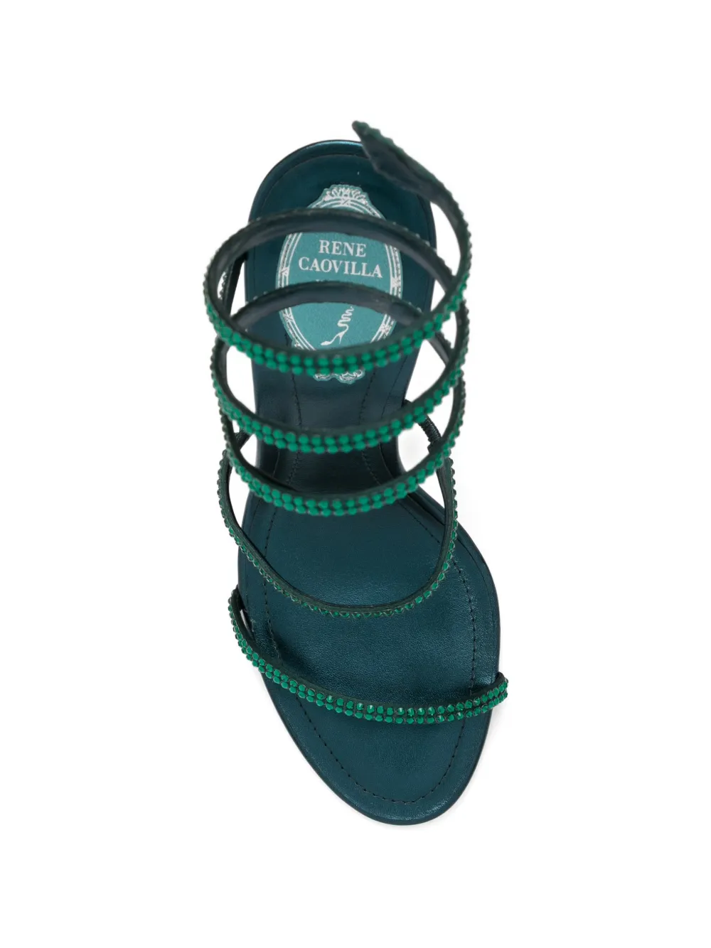 René Caovilla 105mm Cleo sandals Groen