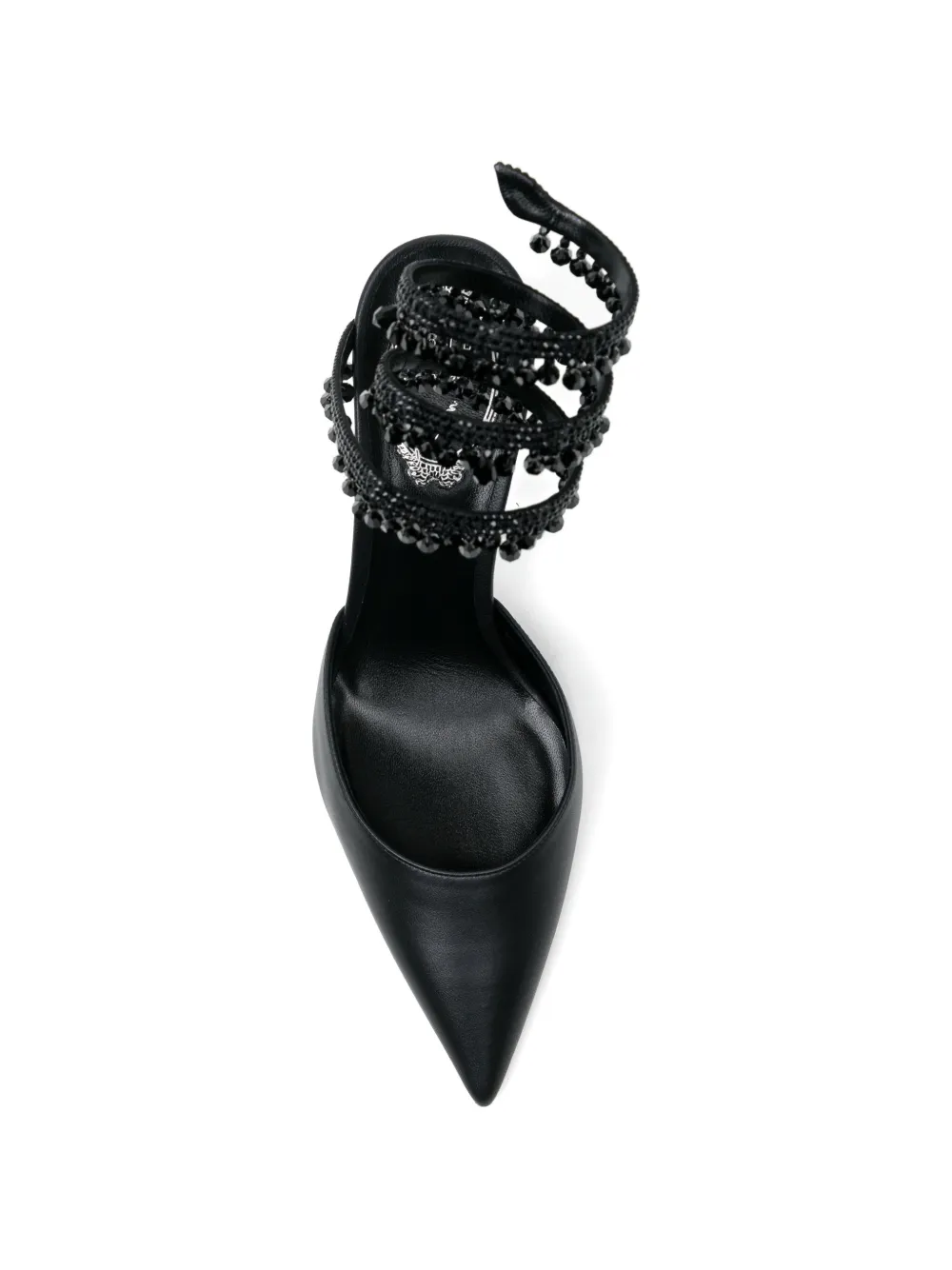 René Caovilla 80mm crystal-embellished pumps Zwart