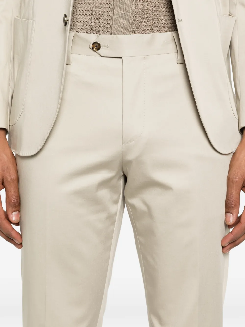 Lardini Pak met enkele rij knopen Beige