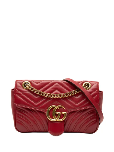 Gucci Pre-Owned 2000-2015 Medium GG Marmont Matelasse Leather shoulder bag