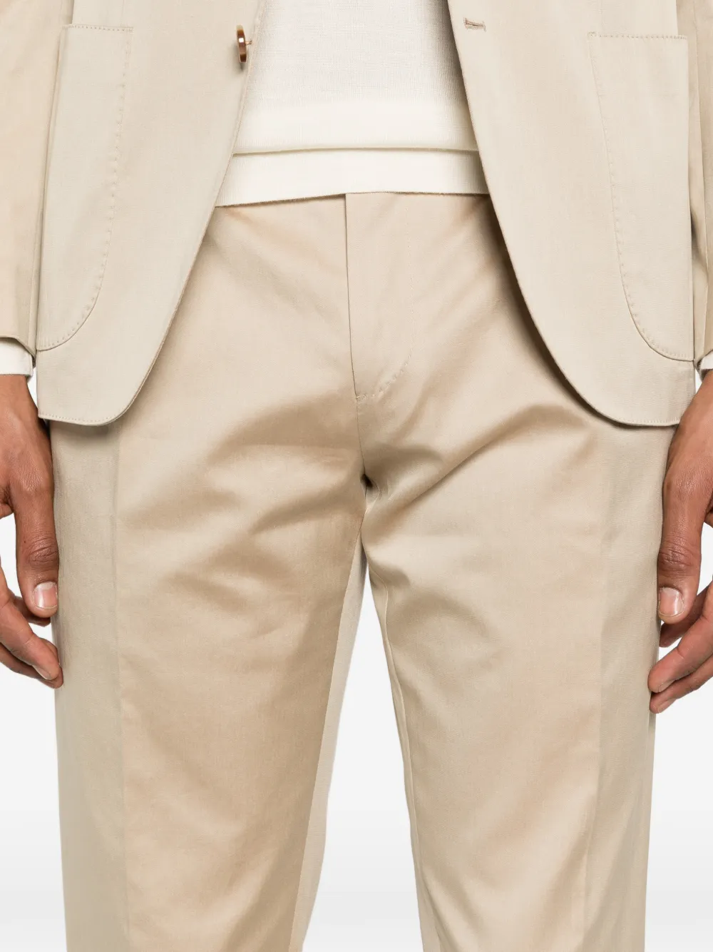 Lardini Pak met enkele rij knopen Beige
