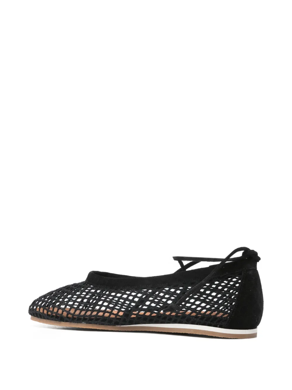  Forte Forte Net-detail Ballet Flats - Black 