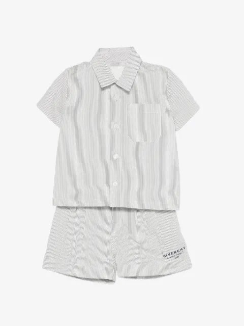 Givenchy Kids striped short sets (set of two)
