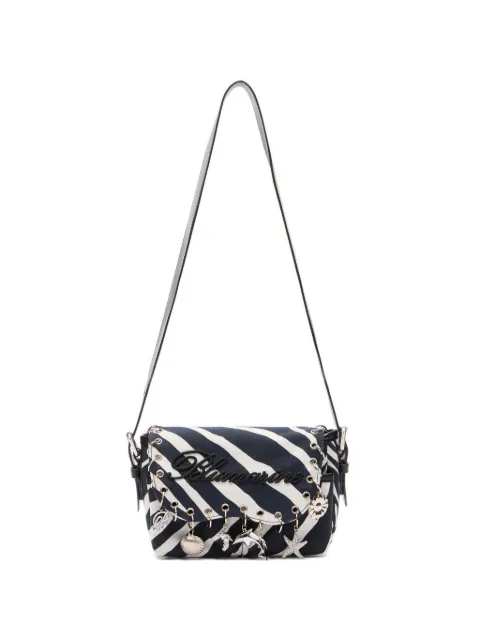 Blumarine bolsa de hombro mini con motivo de rayas