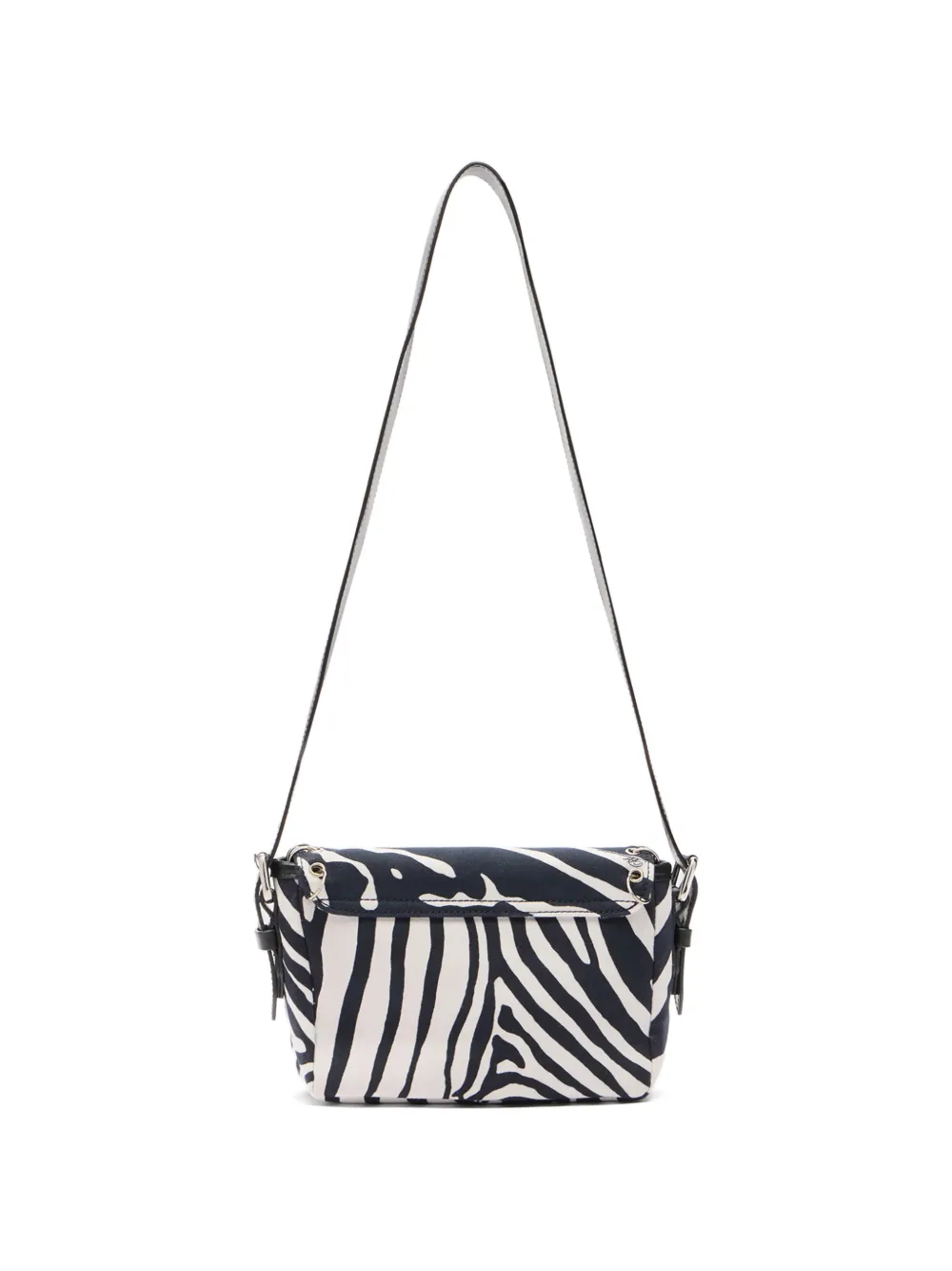 Blumarine Gestreepte mini-schoudertas Wit