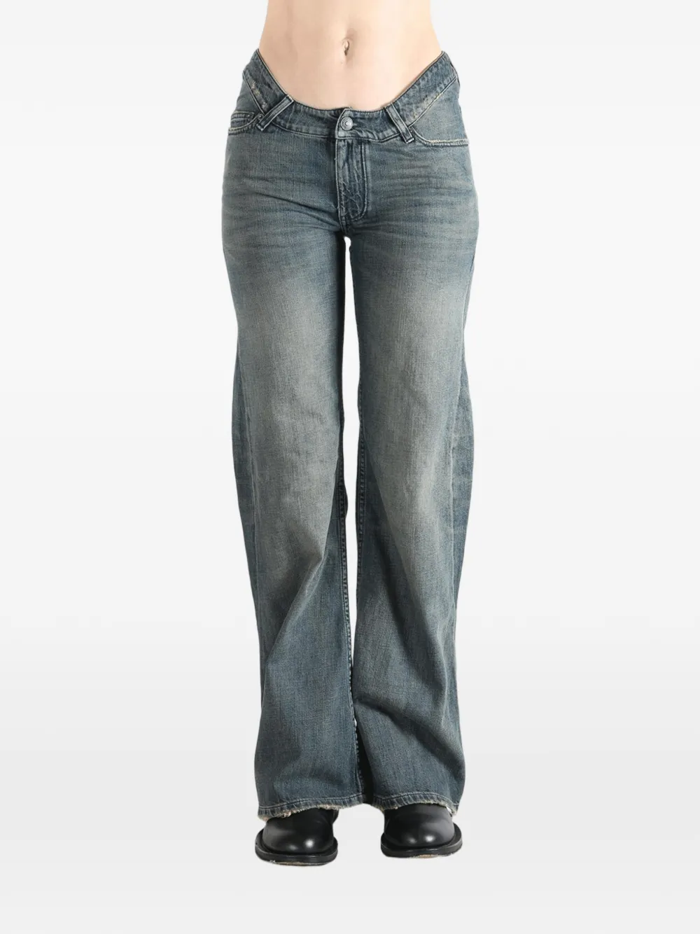  Balenciaga Logo Jeans - Blue 