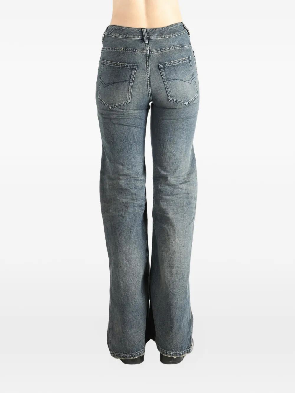 Balenciaga Jeans met logo Blauw