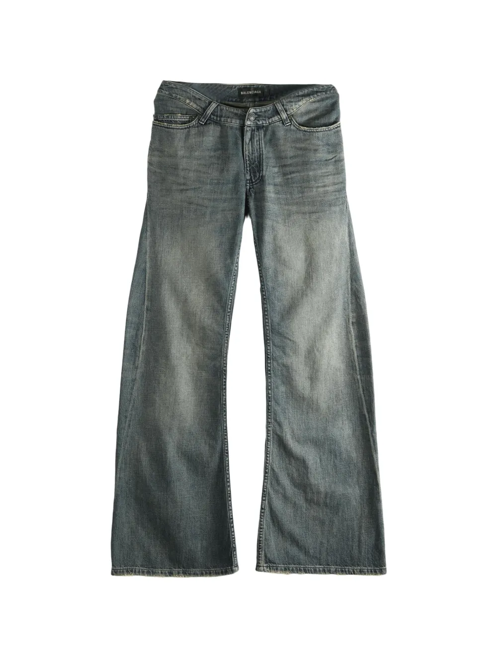 Balenciaga logo jeans - Blau