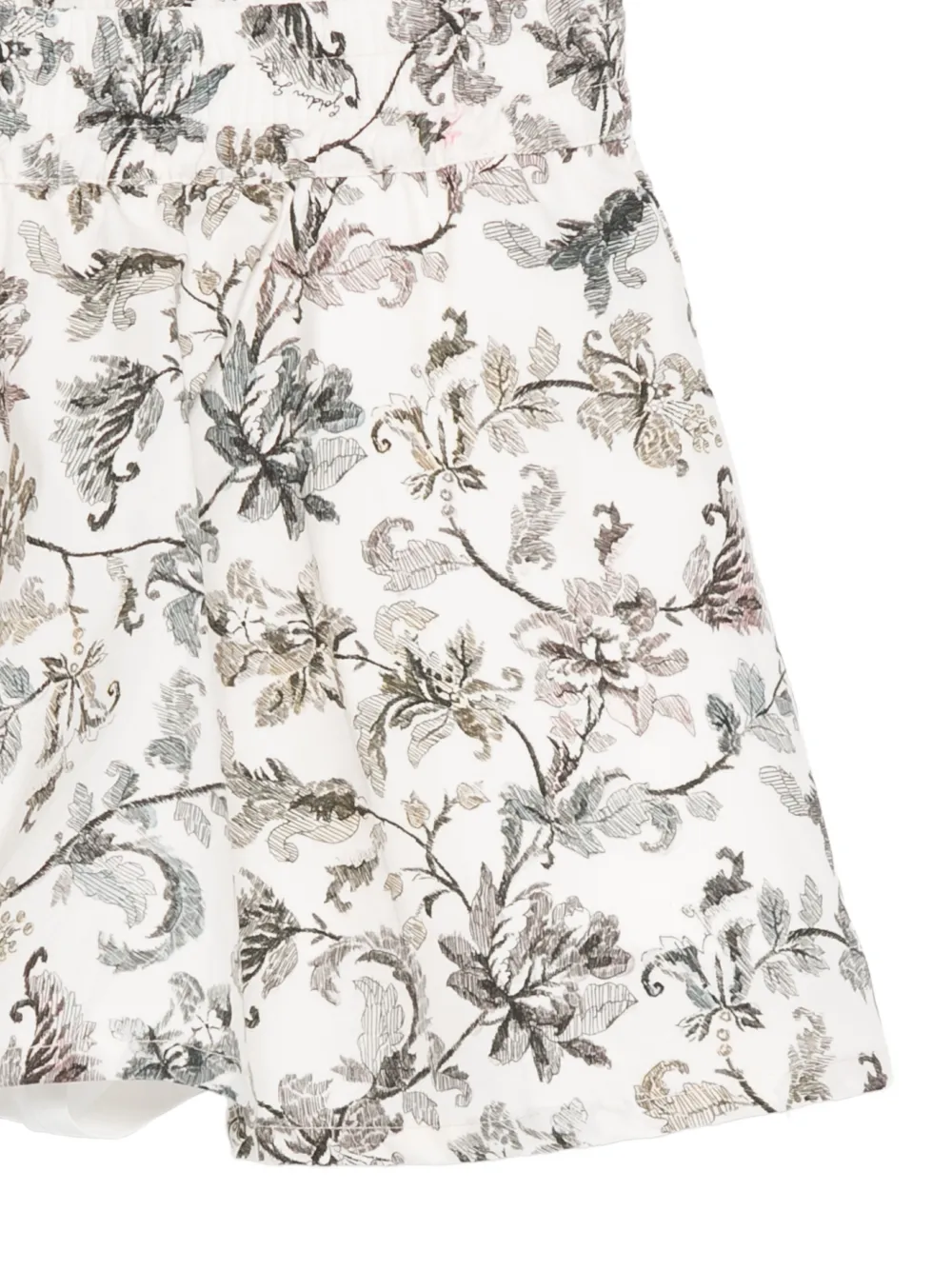  Golden Goose Kids Obadiah Floral Skirt - Neutrals 