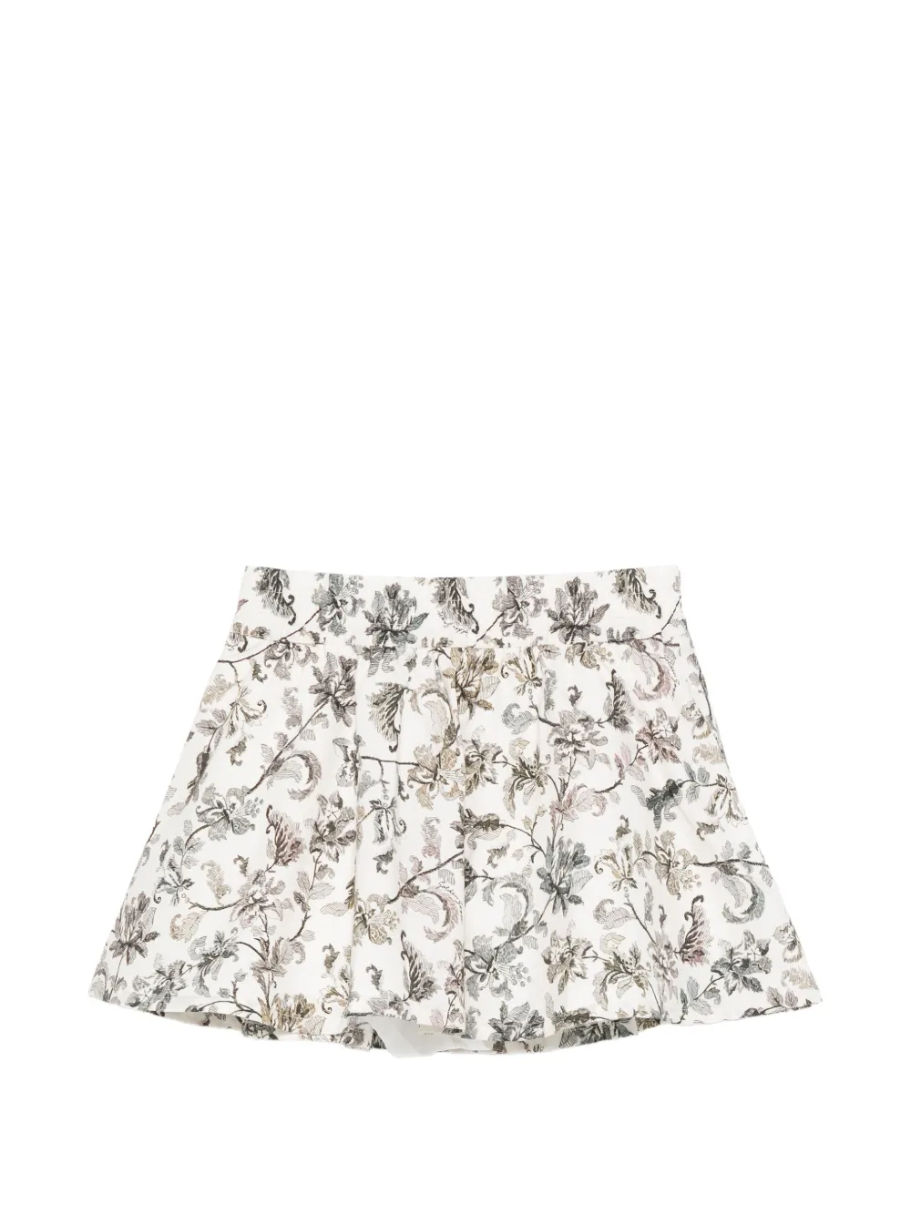  Golden Goose Kids Obadiah Floral Skirt - Neutrals 