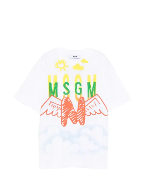 MSGM Kids graphic-print T-shirt