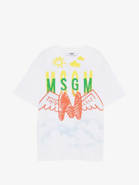 MSGM Kids تيشيرت بطبعة جرافيك