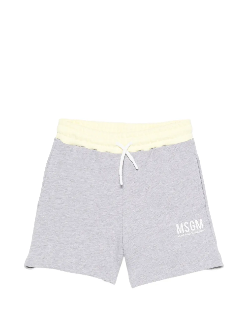 MSGM Kids drawstring shorts - Grigio