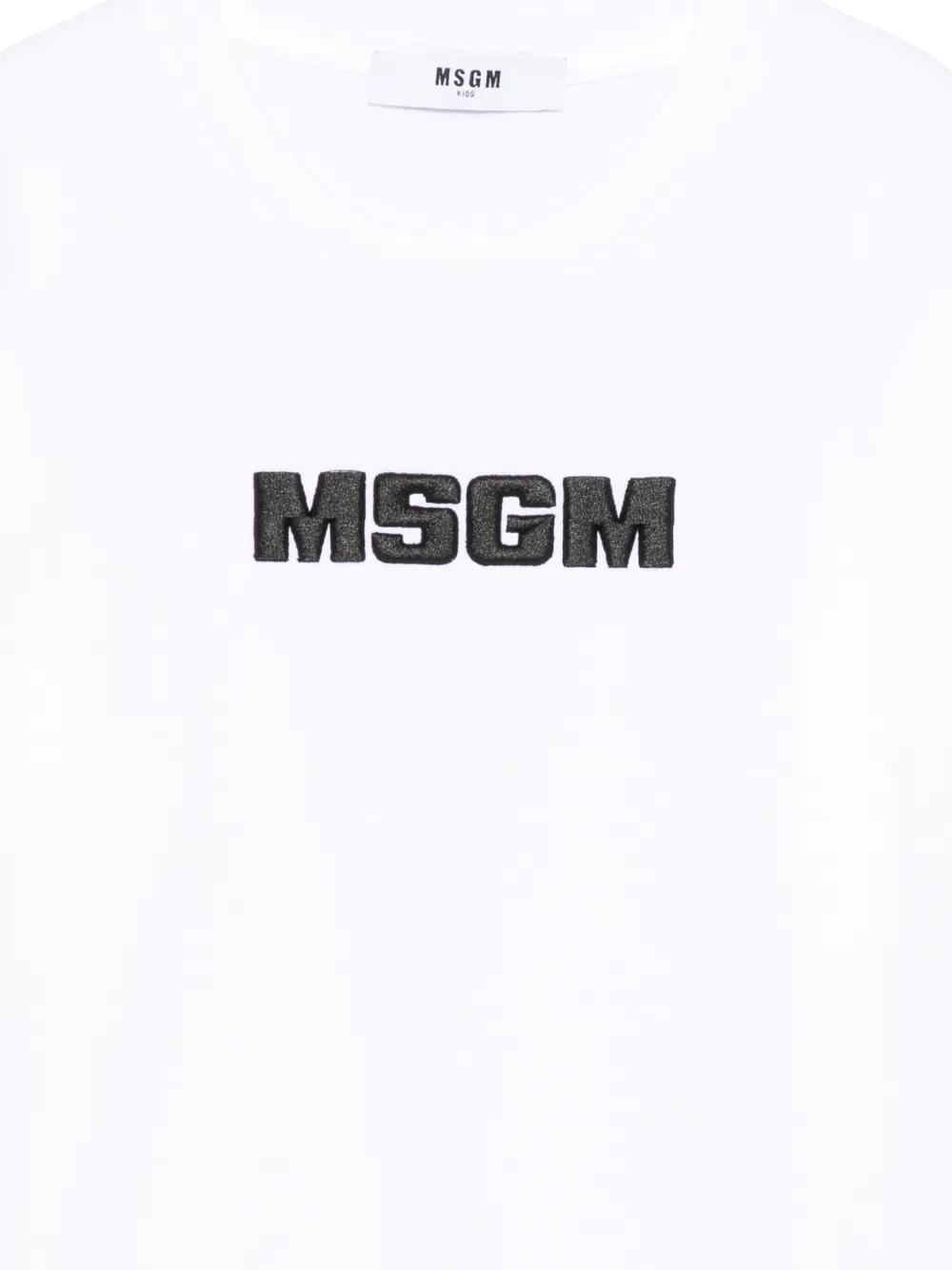 MSGM Kids T-shirt met geborduurd logo Wit