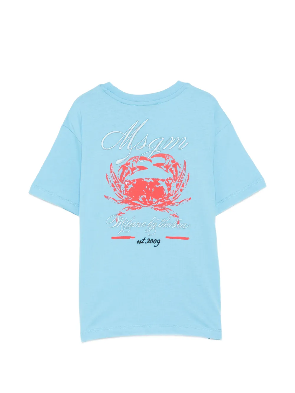 MSGM Kids Grafisch T-shirt Blauw
