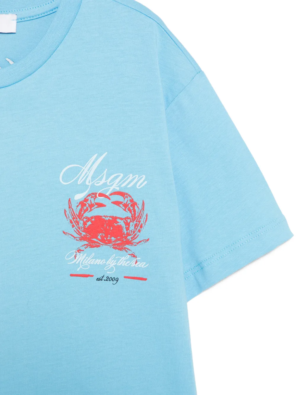 MSGM Kids Grafisch T-shirt Blauw