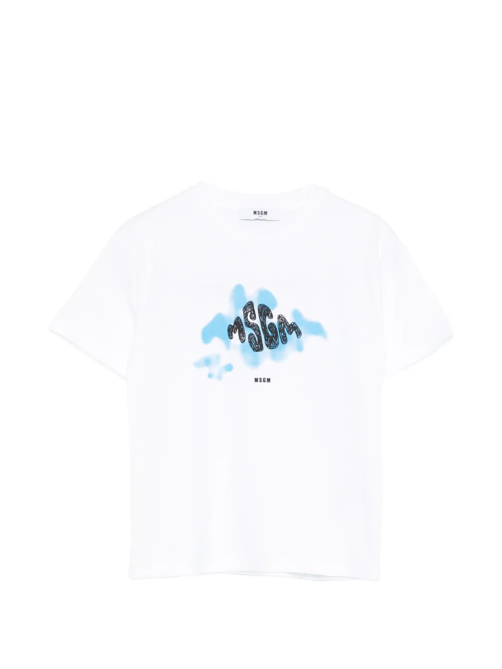 MSGM Kids T-shirt con logo - Bianco