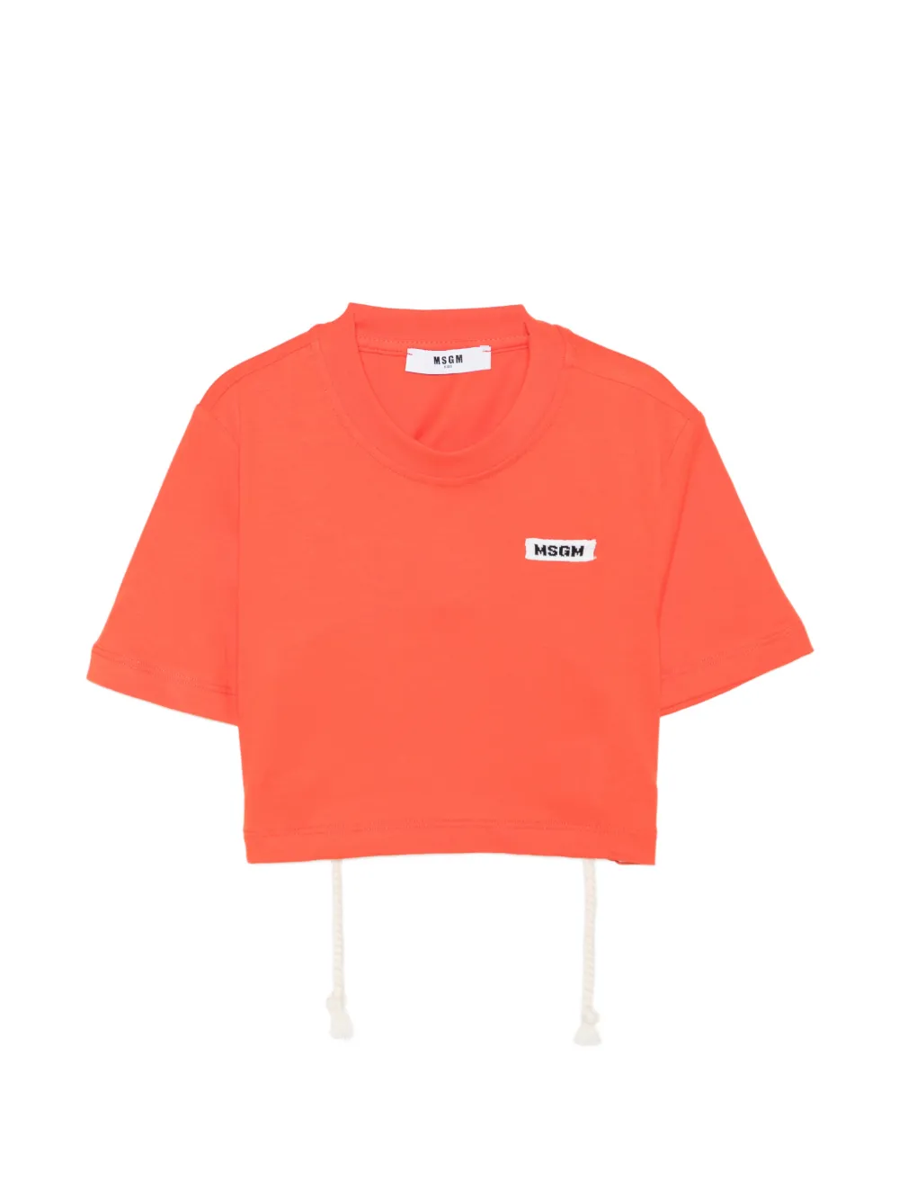 MSGM Kids logo-appliqué T-shirt - Rosso