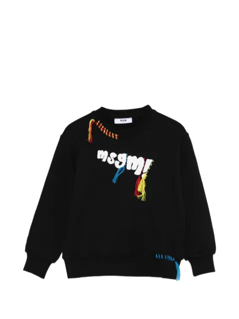 MSGM Kids sudadera con logo