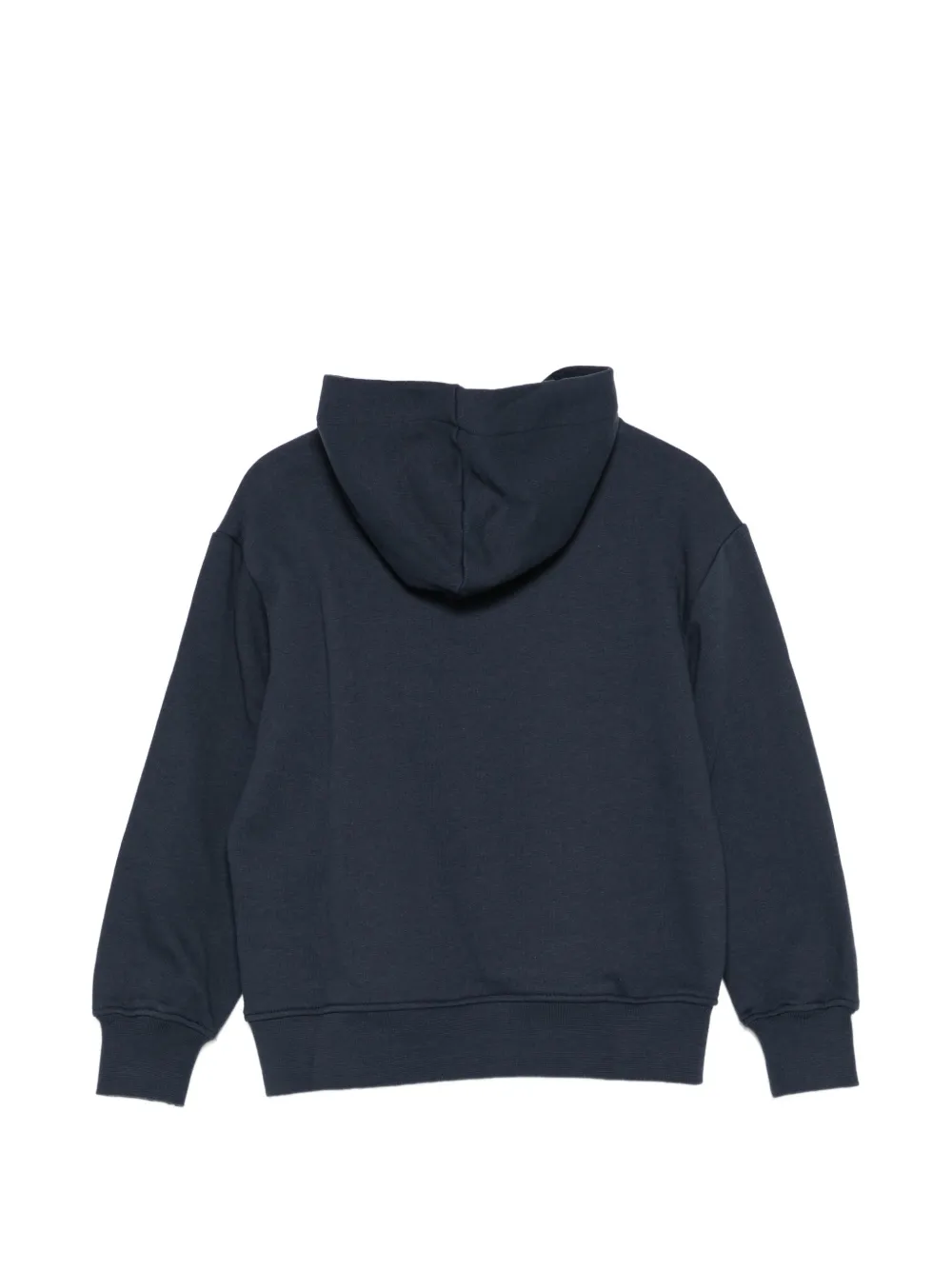 MSGM Kids Hoodie met geborduurde tekst Blauw