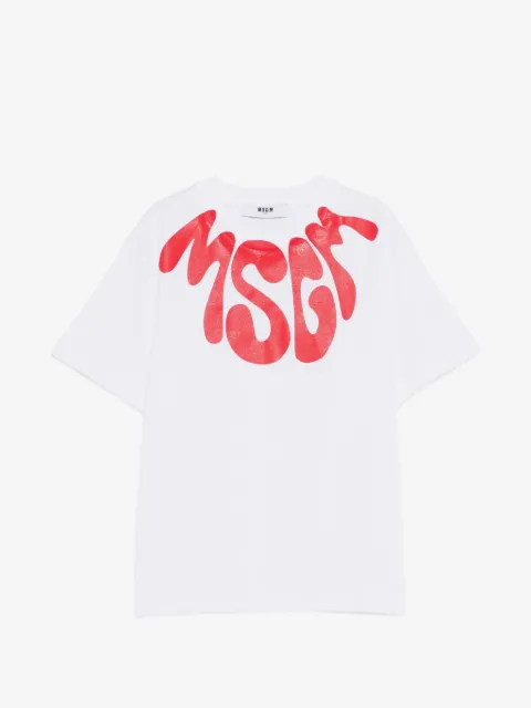 MSGM Kids playera manga corta con estampado gráfico