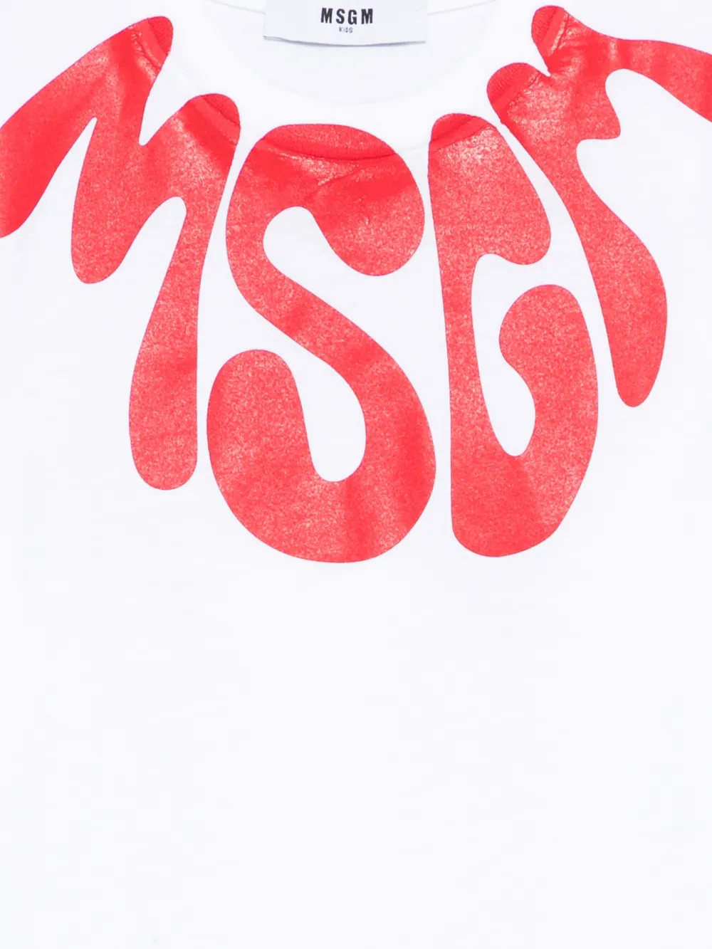 MSGM Kids T-shirt met print Wit
