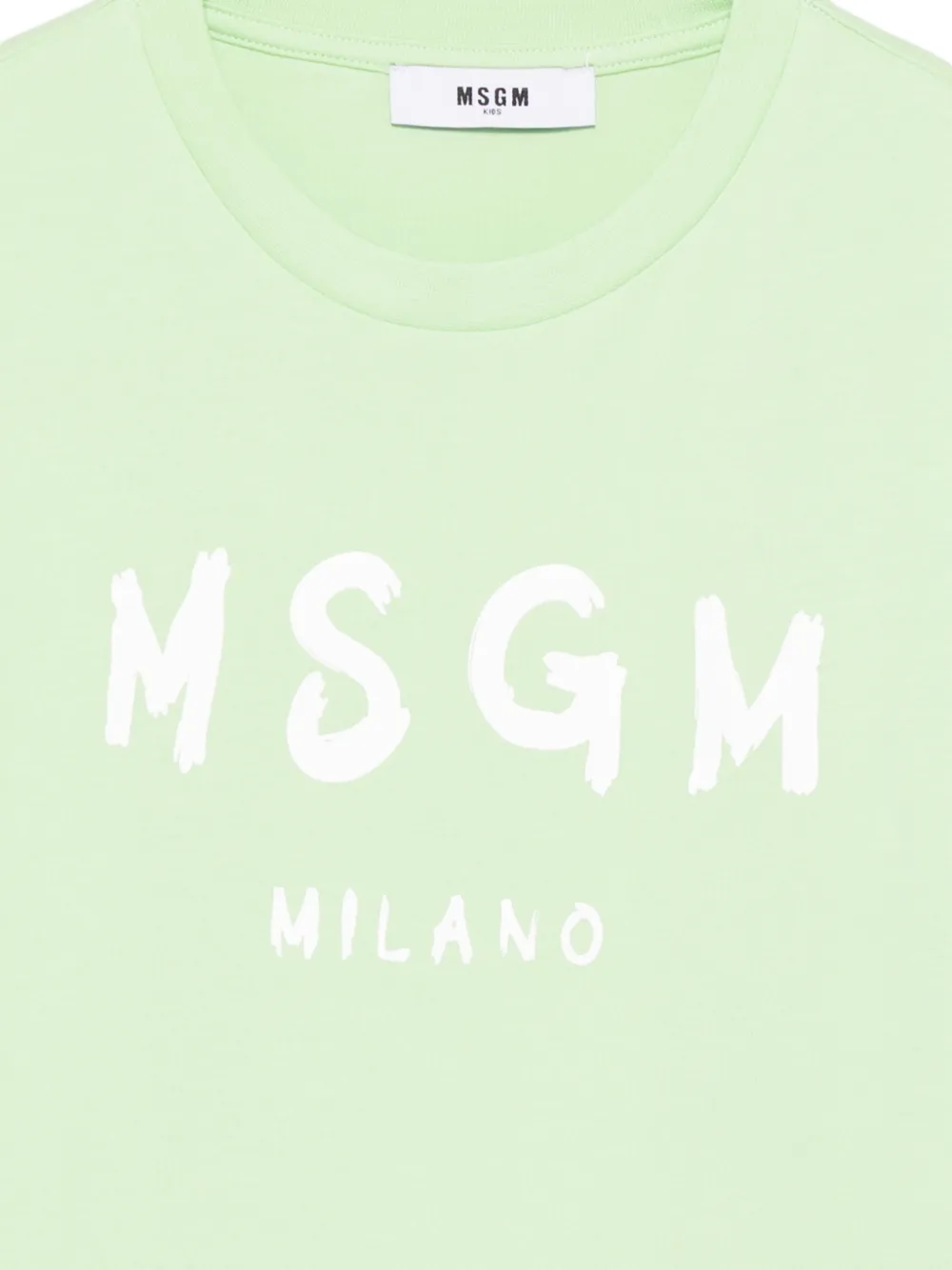  Msgm Kids Logo-print T-shirt - Green 