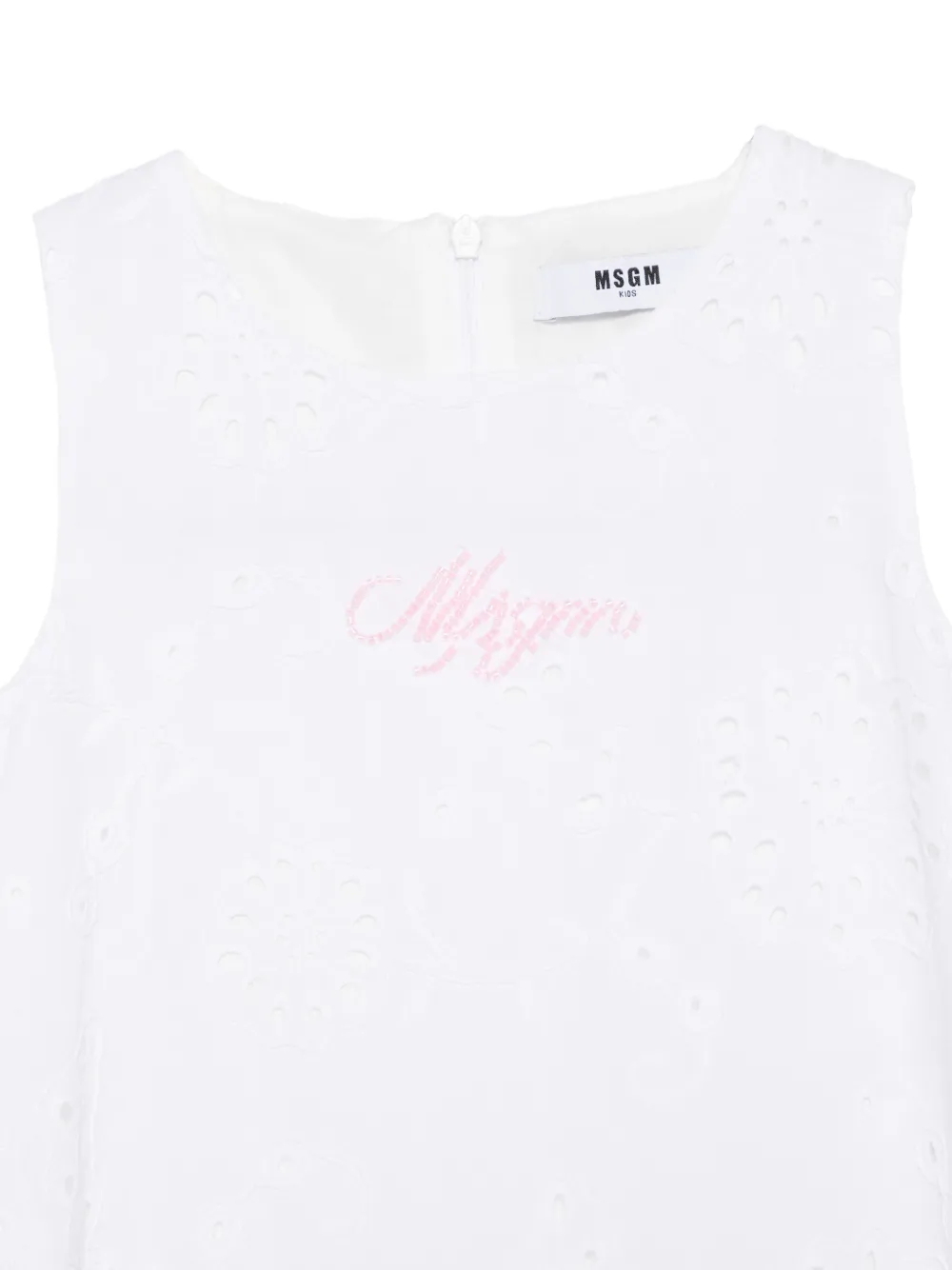  Msgm Kids Crew-neck Top - White 