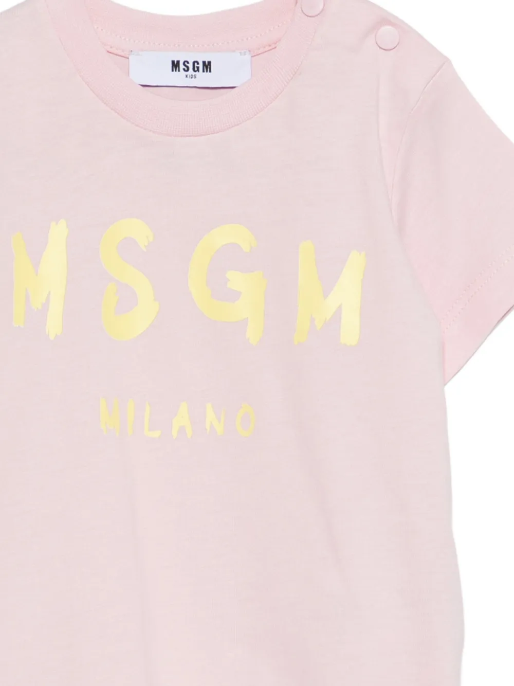  Msgm Kids Logo-print T-shirt - Pink 