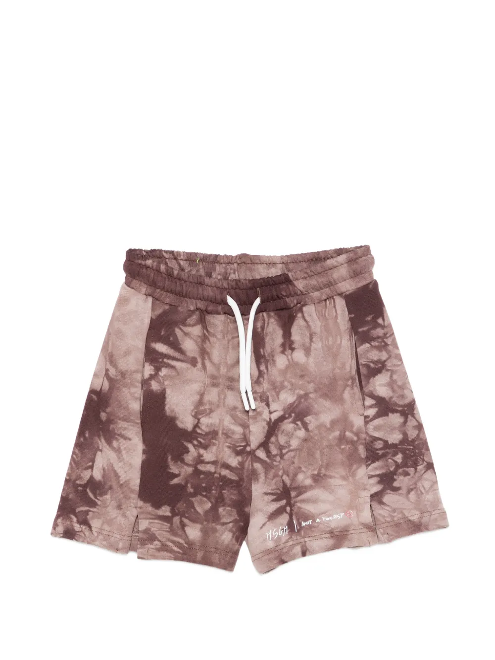 MSGM Kids Shorts con stampa - Marrone
