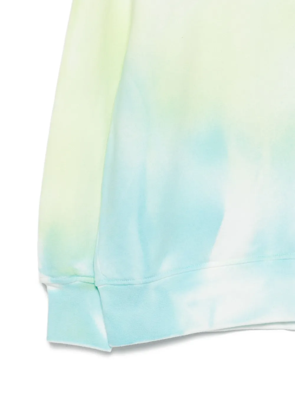 MSGM Kids Sweater met tie-dye print Blauw