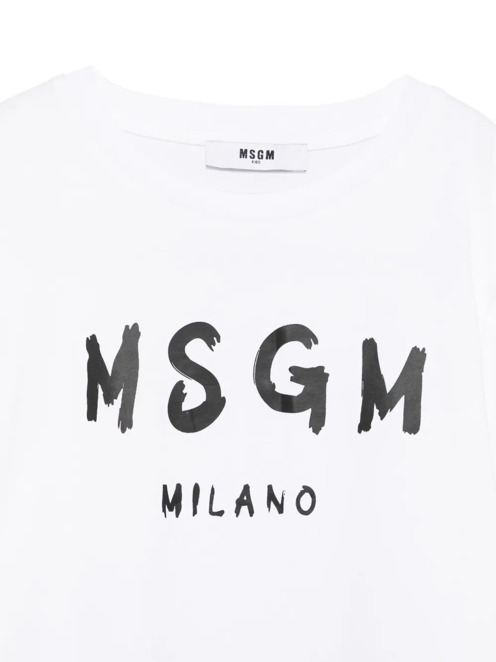 MSGM Kids T-shirt met logo Wit