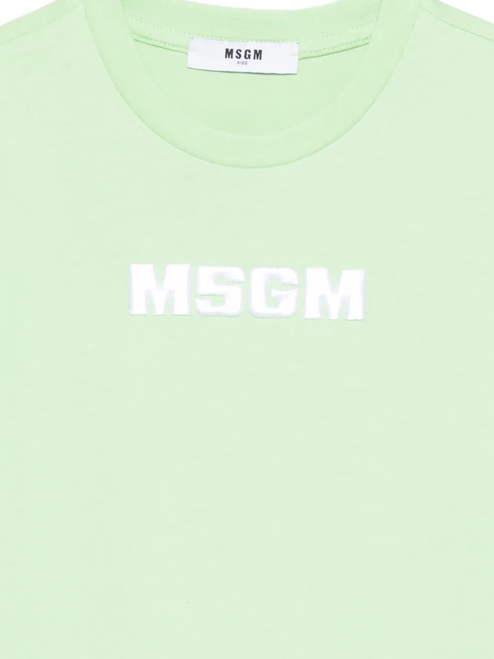 MSGM Kids T-shirt met ronde hals Groen