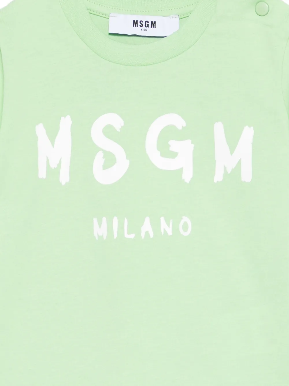  Msgm Kids Graphic-print T-shirt - Green 