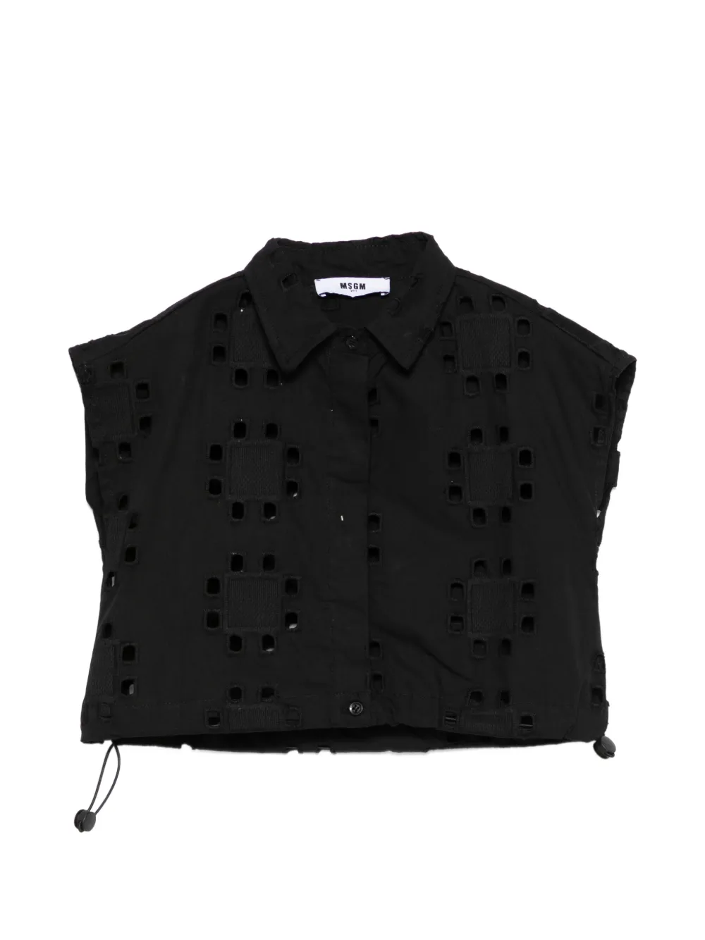 MSGM Kids cut-out shirt - Nero