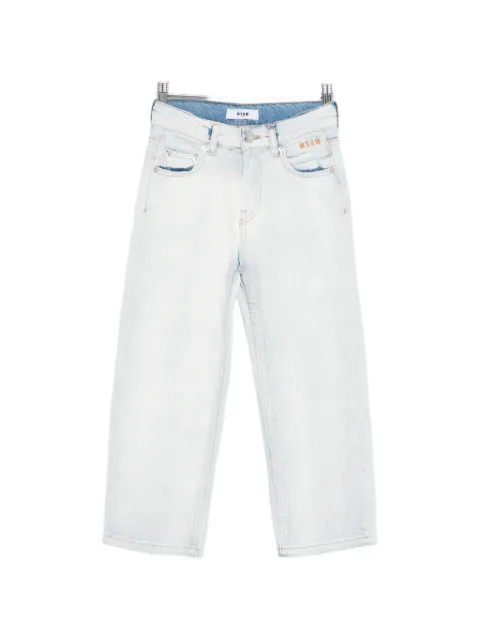 MSGM Kids logo-detail jeans