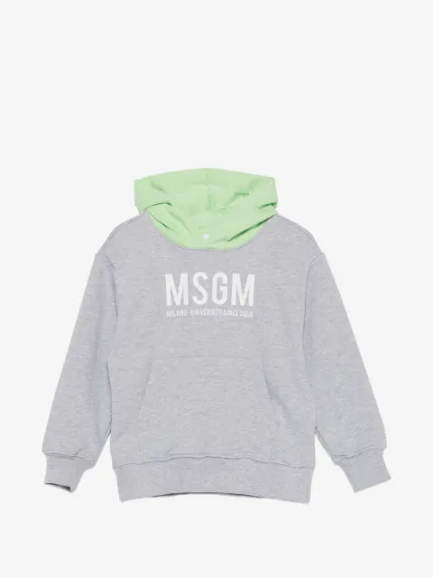 MSGM Kids hoodie con logo estampado