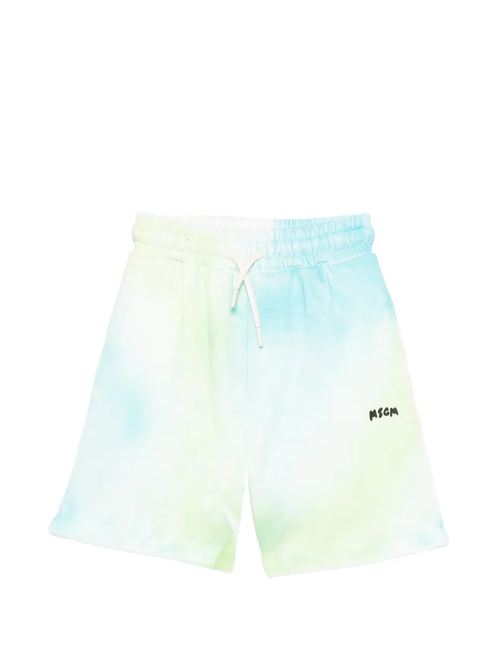 MSGM Kids tie-dye shorts - Blu